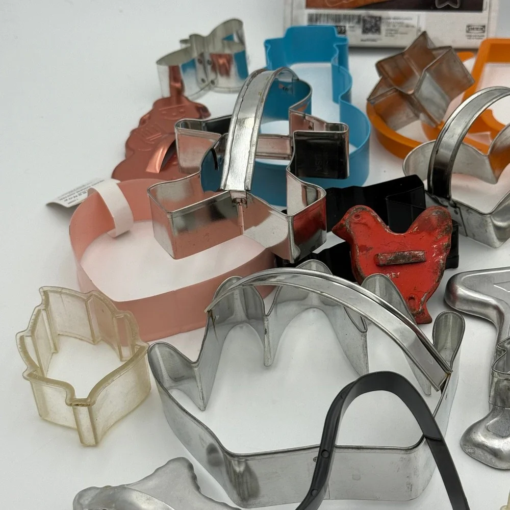 Mix Cookie Cutter Lot IKEA Vinterfint Sunny Side Up Bakery Metal Plastic Shapes